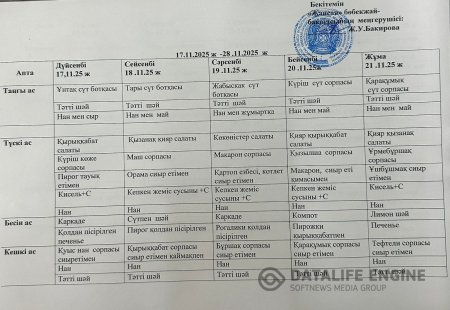 Ас мәзірі