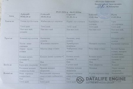 Ас мәзірі